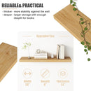 Floating Shelves for Wall, USA-Sourced Brich Wood 36 Inch Long Wall Shelves Set of 2, Natural Wooden Mounted Picture Ledge Shelf, Nursery Book Storage Shelf Kids Bookshelf, Display Shelf by TinyTreasures Baby Boutique
