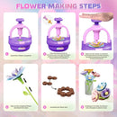 Plunack Flower Bouquets Toys for Kids Age 4-8, Flower Press Kit DIY Flowers Making Craft Kit for 4 5 6 7 Year Old Girls Floral Arts & Crafts Toys Educational Handmade Activity Set, Gift for Girls 3+ by TinyTreasures Baby Boutique