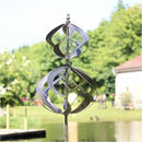 LimeHill Wind Spinner for Yard and Garden - Large Metal Windspinners for Outdoor Decorations (Silver Spherality) by CozyNest Decor