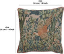 Charlotte Home Furnishings Decorative Tapestry Pillow Cover 14x14 in, Green Pheasant Couch Throw Pillow Cover, French Country Square Cushion Cases for Bed Room Home Decor, Soft Cotton Jacquard Woven by CozyNest Decor