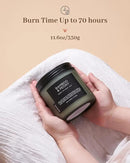 M&SENSE Bamboo Peony Scented Candle, 11.6oz Aromatherapy Jar Candle, 70 Hour Burn Time, Natural Soy Wax Blend, Stress Relief, Home Fragrance by CozyNest Decor