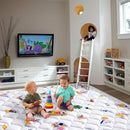 Baby Play Mat - 79" X 71",Premium Thicker Foam One-Piece Crawling Mat, Machine Washable, Extra Large Anti-Slip Activity Playmat for Babies, Toddlers & Infants by TinyTreasures Baby Boutique