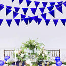 Royal Blue Party Decoration Navy Blue Triangle Pennant Banner Flag Dark Blue Metallic Fabric Bunting Garland for Graduation Wedding Retirement Bridal Shower Birthday Nautical Ahoy Achor Party Supplies by GreenHaven Gardens
