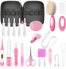 Baby Healthcare and Grooming Kit, 21 in 1 Portable Baby Essentials Kit with Gas Relief Hair Brush Comb Nasal Aspirator for Newborn Boys Girls (Pink) by TinyTreasures Baby Boutique