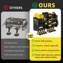 Power Tool Organizer Wall Mount with 8-Drill Holders-600Lbs Load Heavy Duty Metal 4-Layers Garage Storage & Organization Battery Tools Rack with Side Panels Utility Racks Workshop Gifts for Men by GreenHaven Gardens