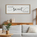 SRSZHIYUE Home Sweet Home Sign 40"x15" for Farmhouse Rustic Large Family Living Room Over Couch Modern Horizontal Wall Decor, Wood Framed Plaques Art Decorative (Wood) by CozyNest Decor