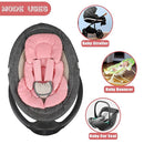 GFU Infant Car Seat Insert Head and Body Support, Reversible Newborn Insert for Carseat with Strap Pads, Soft Stroller Cushion Pillow Insert for Boys and Girls, Fits for Stroller, Swing, Red by TinyTreasures Baby Boutique