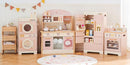 ROBOTIME Wooden Kids Play Kitchen – 4-in-1 Toddler Play Kitchen Set with Fridge, Washer & Dishwasher – Wooden Corner Cooking Playset for Boys & Girls Ages 3+ by TinyTreasures Baby Boutique