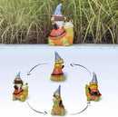Welcome Solar Gnome Clearance Riding Turtle Statue for Garden Decor - Solar Outdoor Christmas Statue Sculpture Home and Garden Decor for Patio,Yard,Balcony Ornament,Turtle Figurine Light Gifts by GreenHaven Gardens