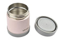 Beaba Stainless Steel Insulated Food Jar 10 oz, Kids Thermos, Lunch Containers, Leakproof, Wide Opening, Suitable for Hot and Cold Foods (Rose) by TinyTreasures Baby Boutique