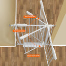 Narrow Baby Gates for Stairs Doorways Auto Close Tension White Metal Child Pet Safety Gates with Pressure Mount 29-34 Inch Wide by TinyTreasures Baby Boutique