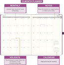 Planner 2025-2026 - JUL 2025 - JUN 2026, Academic Planners 2025-2026, Weekly and Monthly planner, 8.5" x 11", Leather Cover Planners with Thick Paper, Back Pocket with Notes Pages, Purple by TinyTreasures Baby Boutique