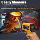 Infrared Thermometer High Temperature Gun -58℉~2732℉, 50:1 Distance Ratio, Digital Laser IR Temp Gun for Cooking, Pizza Oven, Engine, Kilns, Forges, Industry, and Home Repair. by TinyTreasures Baby Boutique