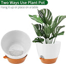 GARDIFE Large Hanging Planter, 12 inch Hanging planters for Indoor. Outdoor Plants, Self Watering Plant Pot, Plant Hanger, White by CozyNest Decor