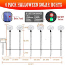 6-Pack Solar Halloween Pumpkin Garden Stake Lights for Halloween Decorations,Solar Halloween Yard Stake Outdoor Waterproof Halloween Lighted Pumpkin Lights for Garden Patio Yard Pathway Grave(6 Pack) by GreenHaven Gardens