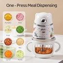 Baby Food Maker - Food Puree Processor, Fruits, Vegetables, Meats and Potatoes Mini Food Blender, Suitable for Avocados, Grapes and Strawberries Space Silver, 10 oz Gift Package by TinyTreasures Baby Boutique