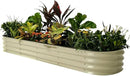 Vego garden Raised Garden Bed Kits, 11" Tall 9 in 1 8ft X 2ft Metal Raised Planter Bed for Vegetables Flowers Ground Planter Box-Pearl White by GreenHaven Gardens