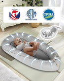 Baby Lounger - Infant Lounger for Newborn 0-24 Months, Pure Cotton Breathable Baby Nest Lounger Cover, Newborn Essentials for Baby Boys & Girls, Portable Baby Lounger for Home and Travel by TinyTreasures Baby Boutique