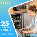 Dishwasher Cleaner and Deodorizer Tablet 25 Count, Deep Cleaning Tablet Helps Remove Limescale, Mineral Buildup and Odor, Formulated to Clean Inside all Machines by TinyTreasures Baby Boutique