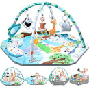 Baby Gym Play Mat, 8-in-1 Tummy Time Mat & Ball Pit with 6 Toys, Washable Baby Activity Play Mat for Visual, Hearing, Sensory, Motor Development, Baby Toys Gift for Toddler Infant 0-3-6-9-12 Months by TinyTreasures Baby Boutique