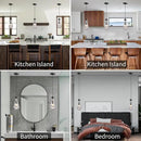 Modern Raindrop Pendant Lights Set of 3, Pendant Lights Kitchen Island 3 Pack, Matte Black Pendant Lights for Bedroom Bathroom, Chandelier for Living Room Hallway, Bulb Included by CozyNest Decor