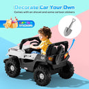SEALIGHT 12V Kids Ride On Car Truck w/Parent Remote Control, Electric Car for Kids Children Ride On Toy Toddler with Double Doors/Safety Belt/LED Lights/Music Player/Bluetooth by TinyTreasures Baby Boutique