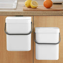 LALASTAR Compost Bin Indoor Kitchen Sealed, Hanging Small Trash Can with Lid Under Sink for Kitchen, Food Waste Bin for Countertop, Mountable Garbage Can for Bathroom, RV, 5L/1.3 Gal, White by GreenHaven Gardens