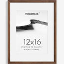 12x16 Picture Frame Natural Solid Walnut Photo Frames with 8.5x11 Removable Mat Wall Hanging Large Handcrafted Frame with HD Plexiglass Wall and Tabletop Display Large Poster Frame by CozyNest Decor