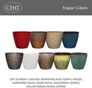 Classic Home and Garden Vogue Planter Pots w/Pottery Quality Finish - Modern Indoor & Outdoor Flower Pots - UV-Resistant Porch Planters - Decorative Pot for Flowers & Herbs (8” Willow Green) by CozyNest Decor