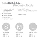 baby deedee Sleep Nest Teddy Baby Sleeping Bag, Fuzzy Dino, Small (0-6 Months) by TinyTreasures Baby Boutique
