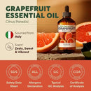 Kukka Grapefruit Essential Oil for Skin - 4 Fl Oz - 100% Natural Aromatherapy Grapefruit Oil for Diffuser & Hair - Soap Making Scent & DIY by CozyNest Decor