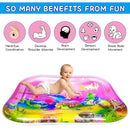 ZHUYNXIR Extra Big Infant Toys, Tummy time Toys, Baby Pink Water Play mat, Fun Early Development Activity Play Center for Newborn,Mermaid Pink 39.5x31.5 in. by TinyTreasures Baby Boutique