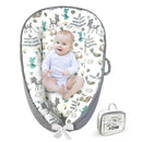 Baby Lounger - Baby Lounger for Newborn 0-24 Months, Breathable, Soft Cotton Baby Nest, Portable Infant Lounger for Home & Travel, Newborn Essentials Gift (Grey Deer) by TinyTreasures Baby Boutique
