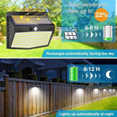 Peasur Solar Outdoor Lights, [138 LED/10 Packs] Solar Motion Sensor Security Lights with 3 Lighting Modes Solar Wall Lights Waterproof Solar Powered Lights for Garden Fence Yard Deck by GreenHaven Gardens