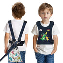 JXM Safety Harness for Active Childs with Quick Grab Handle, Teens Youth Secure Walking Harness with Autism Awareness and Pouch, Adjustable Tether Leash for Autism ADHD Special Needs Child Kids by TinyTreasures Baby Boutique