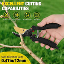 Yesker Pruning Shears for Gardening 8" Professional Bypass Garden Scissors Yard Clippers with Sharp Carbon Steel Blade Heavy Duty Hand Pruners for Branch Flower Plant Trimming Cutting Gardening Tools by GreenHaven Gardens
