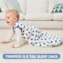 Yoofoss Baby Sleep Sack 6-12 Months Baby Wearable Blanket 100% Organic Cotton 2-Way Zipper TOG 0.5 Toddler Sleeping Sack Lightweight Sleep Sacks for Babies(Medium) by TinyTreasures Baby Boutique