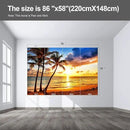 Beach Wall murals at Dusk Peel and Stick Sunset Wallpaper for Bedroom Living Room - 58"x86" by CozyNest Decor