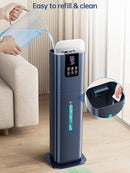 8L Smart Humidifiers for Bedroom Large Room, 2.1Gal Cool Mist Top Fill Diffuser Ambient Light, App & Remote Control, 3 Mist Modes, Quiet Humidifier for Home Office Plant (Blue) by TinyTreasures Baby Boutique