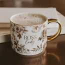 Sweet Water Decor Boss Lady Mug, 17 oz Cute Coffee Mug with Gold Handle for Women Bosses, Large Cup for Tea, Espresso & Hot Cocoa, Birthday Gift Idea for Coworkers, Friend, Mom, & Wife by CozyNest Decor