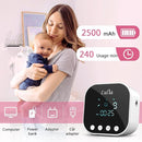 Lulia Double Electric Breast Pump, Breastfeeding Pump 4 Modes & 9 Levels, Low Noise, Anti-Backflow & LED Display, BPA Free, Portable Breast Pumps with 10 Breastmilk Storage Bags and 24mm Flange by TinyTreasures Baby Boutique