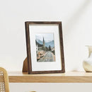 Vittanly 9x12 Picture Frames Set of 9, Shatter Resistant Plexiglass, Display 6x8 Pictures with Mat or 9x12 without Mat, Photo Frames for Wall or Tabletop, Engineered Wood, Brown by CozyNest Decor