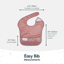 Tiny Twinkle Mess Proof Baby Bibs for Eating - Waterproof, Wipeable Bibs - Toddler Bibs - Travel Friendly - PFAS, PVC, BPA, Phthalate Free - Baby Food Bibs(5 Pack,Girl Solids) by TinyTreasures Baby Boutique