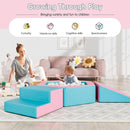 Foam Climbing Blocks for Girls Toddlers,Pink Soft Play Set Ball Pit,Climb & Crawl Foam Playset for Kids, Toddler Climber Indoor with Pad,Easy to Clean by TinyTreasures Baby Boutique