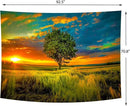 Delur Sunset Tree of Life Tapestry Forest Nature Landscape Wall Hanging Tapestry Scenic Tree Woodland Natural Sunrise Headboard for Bedroom Living Room Home Decor (70.8" x 92.5") by CozyNest Decor