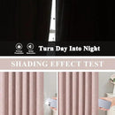 Vision Home Pink Pinch Pleated Total Blackout Curtains Room Darkening Window Panels 95 inch for Girls Bedroom Living Room Thermal Insulated Pinch Pleat Pink Drapes with Hooks Back Tab 40" Wx95 Lx2 by CozyNest Decor