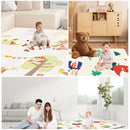 Baby Play Mat, 74 x 50 Inch Play Mat Perfect for Use Baby Playpen, Foldable Baby Foam Playmat for Floor, Portable Waterproof Activity PlayMats for Babies, Infants and Toddlers by TinyTreasures Baby Boutique