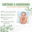 Wild Naturals Baby Eczema Shampoo & Body Wash, Gentle Eczema Body Wash for Kids with Aloe, Calendula & Manuka Honey, Tear-Free, Hypoallergenic, Natural Formula for Dry, Sensitive Skin, 8 fl oz by TinyTreasures Baby Boutique