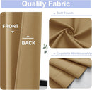 Simplebrand Ava Gold Short 36 Inches Blackout Curtain 2 Panels Set, Half Window Rod Pocket Privacy Curtain Tiers for Kitchen, Curtains Blackout for Bathroom Shades, W40 x L36 Inch, Gold by TinyTreasures Baby Boutique