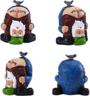 Garden Gnome Statue, Garden Decor,Gnomes Decorations for Yard, Funny Garden Bird Welcome Figurines for Outdoor Patio, Lawn, Yard Art Decoration ，Christmas Garden Gifts (Green) by GreenHaven Gardens